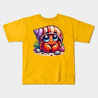 Cute Hermit Crab Kids T-Shirt